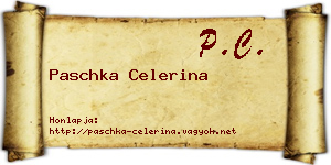 Paschka Celerina névjegykártya